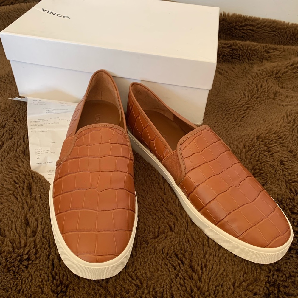 Vince - 8.5 - Chestnut Crocodile